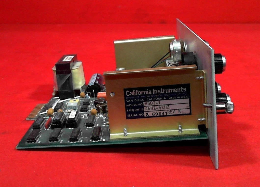 California Instruments 850T X69641 Precision Oscillator Module, 45 Hz to 10 kHz
