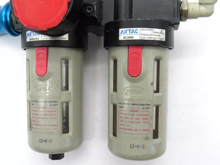 Airtac BFR3000 + BL3000 FRL Unit 3/8 Pneumatic Air Filter Regulator Lubricator