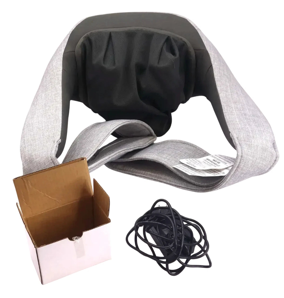 Sharper Image Realtouch Shiatsu Wireless Neck & Back Massager w/ Heat Gray