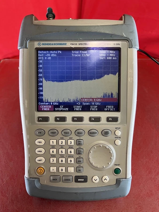 Rohde and Schwarz FSH18 Opt K1 Spectrum Analyzer 10MHz to 18GHz