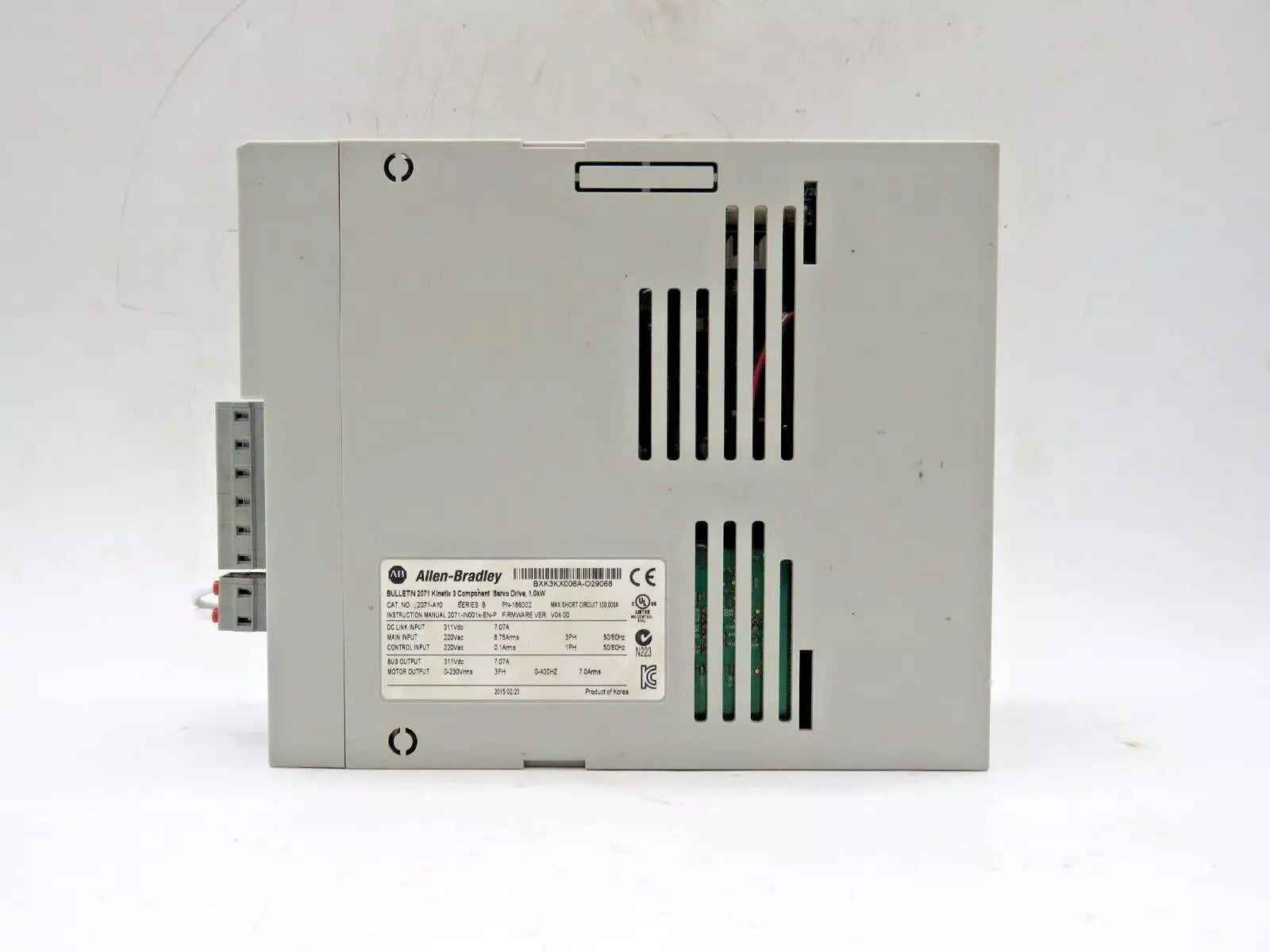 Allen-Bradley 2071-A10 Bullentin Kinetix 3 Component Servo Drive Ser B