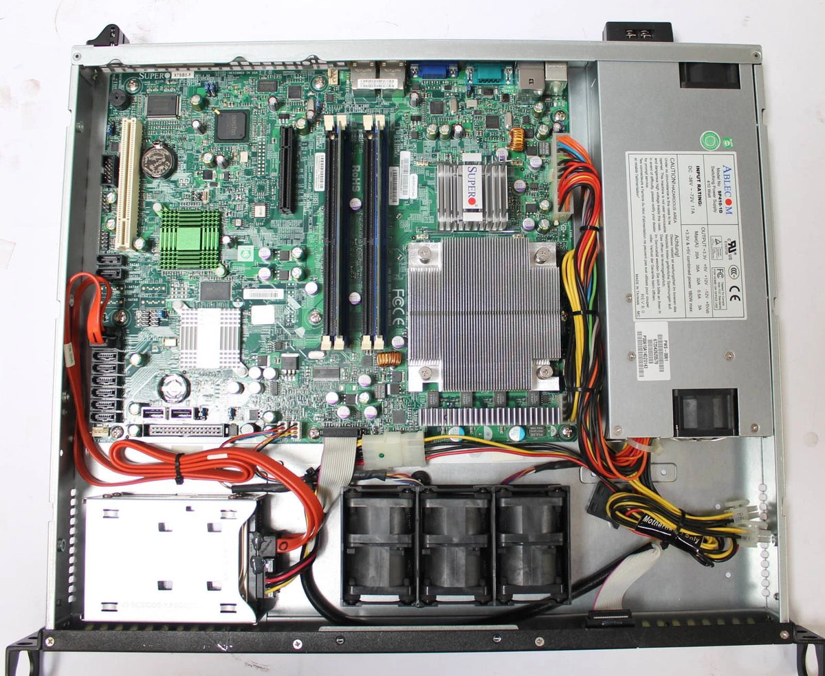 Supermicro 1U Server Intel E5300 2GB RAM 2x 160GB HDD with 410W DC Power Supply