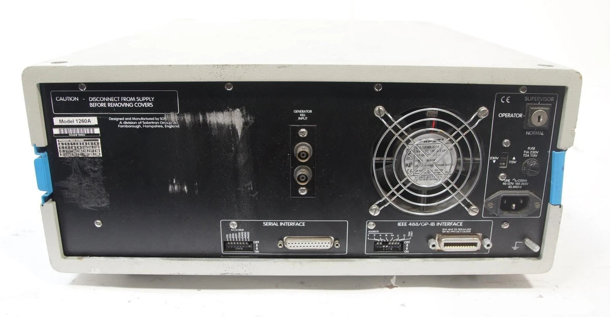 Solartron Schlumberger SI-1260 Impedance Gain/Phase Analyzer 1260A