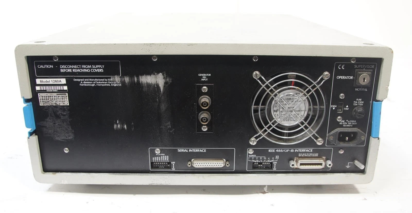 Solartron Schlumberger SI-1260 Impedance Gain/Phase Analyzer 1260A