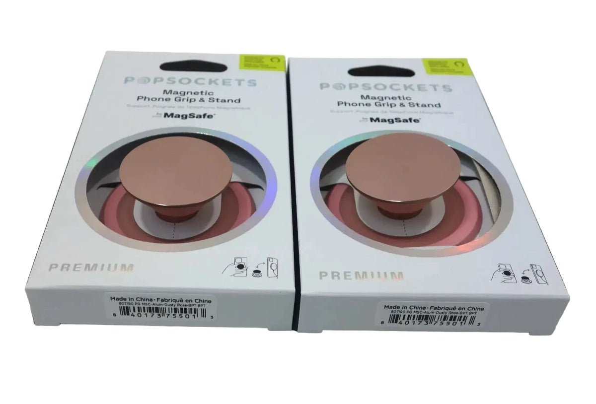 Lot 2 PopSockets Magnetic Phone Grip with MagSafe, Magnetic Adapter Ring