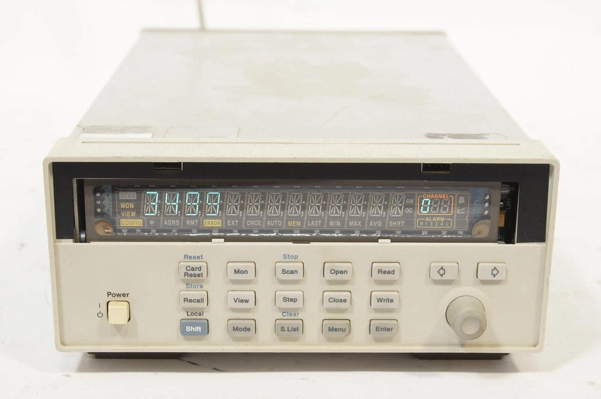 HP/ Agilent 3499B 2-Slot Switch & Control Mainframe with N2270A High Voltage MUX