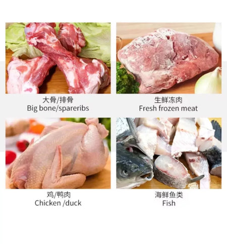Commercial Large Meat Slicer Fish Cutting Meat Bone Saw Machine 1100W 220V