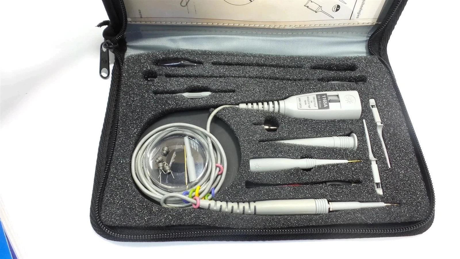 Lot 4 Agilent 1160 Series (1165A) Miniature Passive Probe with Accessories