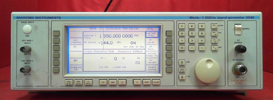 Marconi 2030 033 10 kHz to 1.35 GHz Signal Generator with Option 1