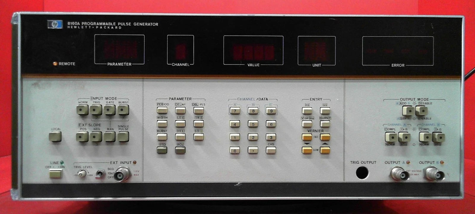 HP Agilent Keysight 8160A 50MHz Pulse Generator 2105A00251