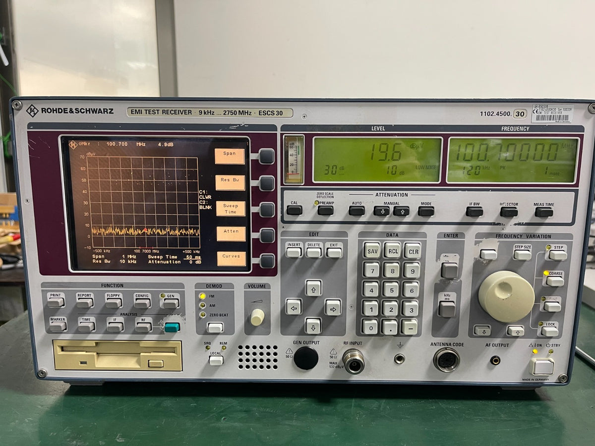 Rohde &amp; Schwarz ESCS30 EMI Test Receiver 9 kHz - 2750 MHz _0339