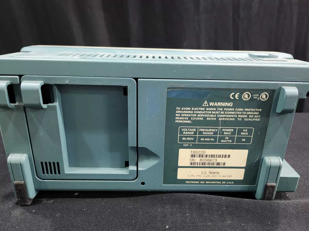 Tektronix TDS220 100 MHz 2 Channel Digital Oscilloscope AS-IS Selling