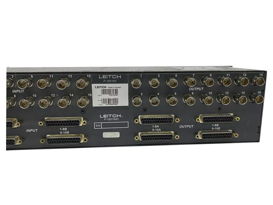 Leitch PANACEA P16X16VA 2RU Video Router SD with Embedded Audio