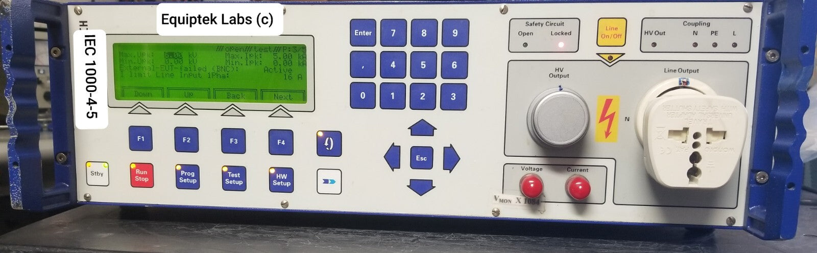 Surge Generator for EN 61000-4-5 Standards Compliance Test by Haefely