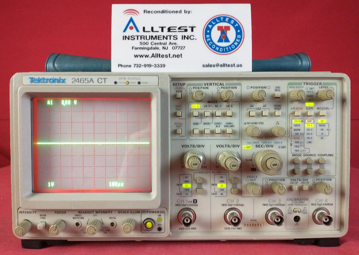 Tektronix 2465ACT 4-CH., 350MHz Oscilloscope