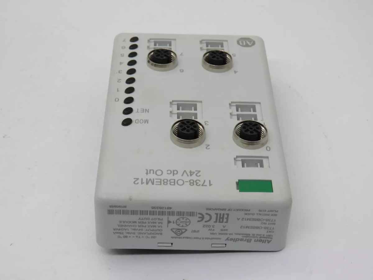 Allen Bradley 1738-0B8EM12 Digital Output Module ArmorPoint I/O 3 Amp 24V DC 2W