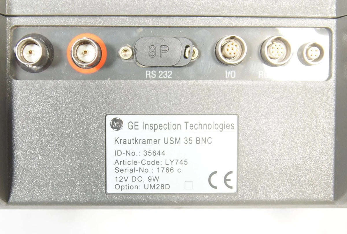 GE Inspection Krautkramer USM 35 BNC Ultrasonic Flaw Detector