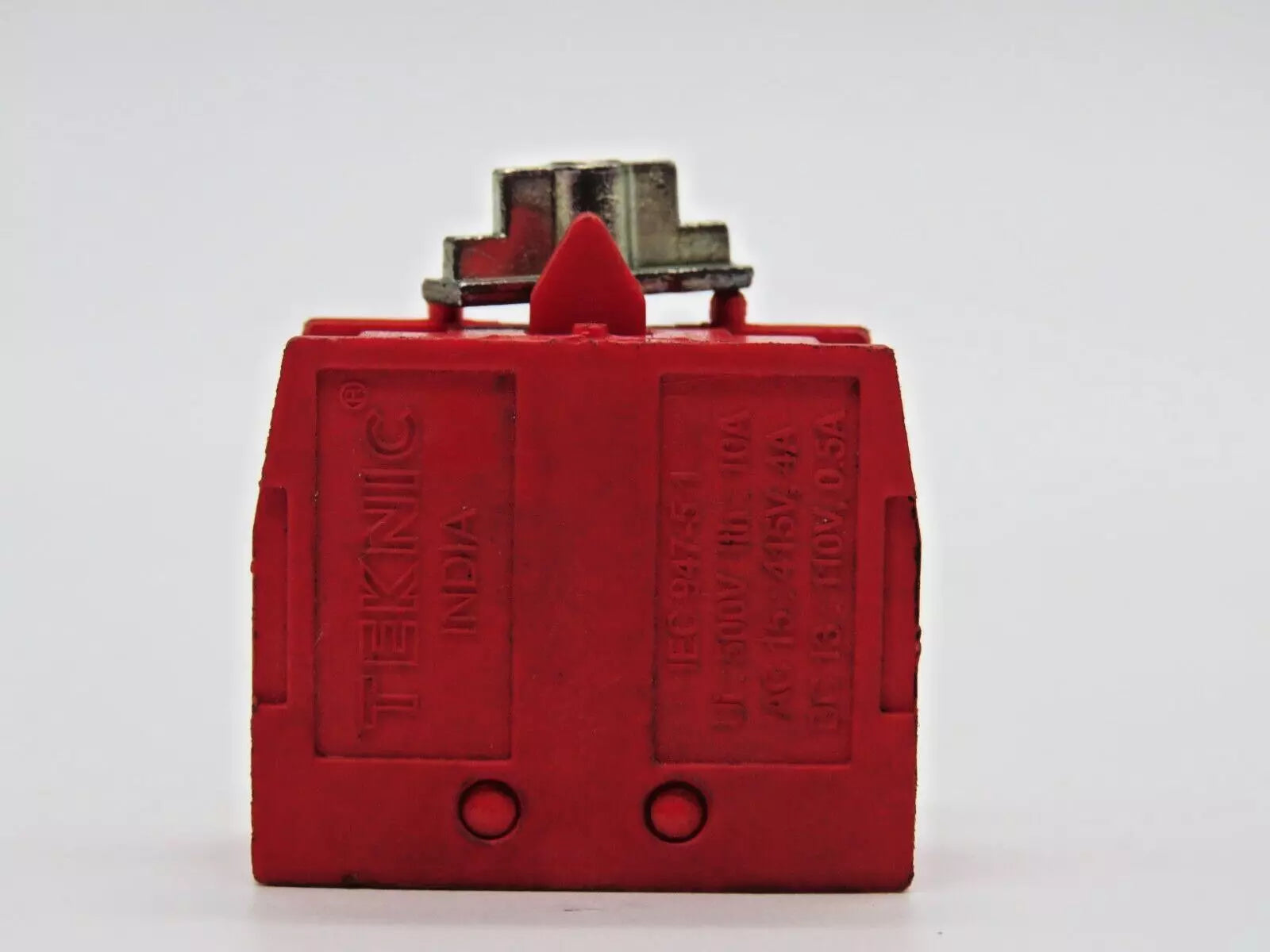 Teknic S2 IEC94751 Red Push-Button Switch Block 220V