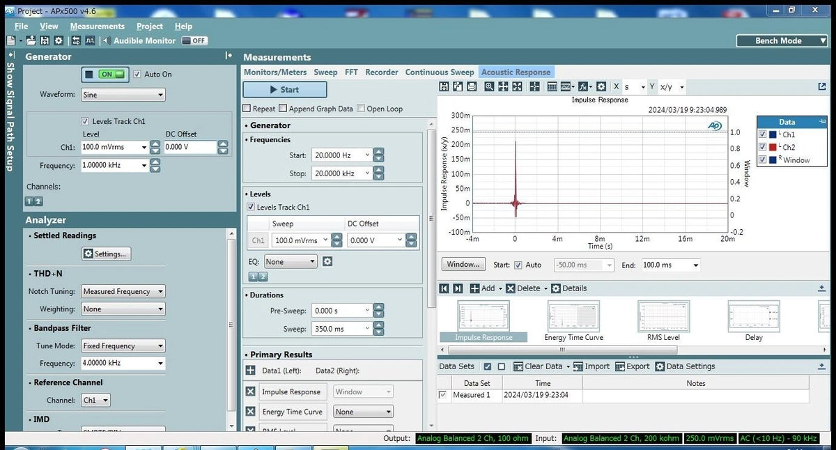 Audio Precision APX515 Audio Analyzer for High-precision Audio Testing