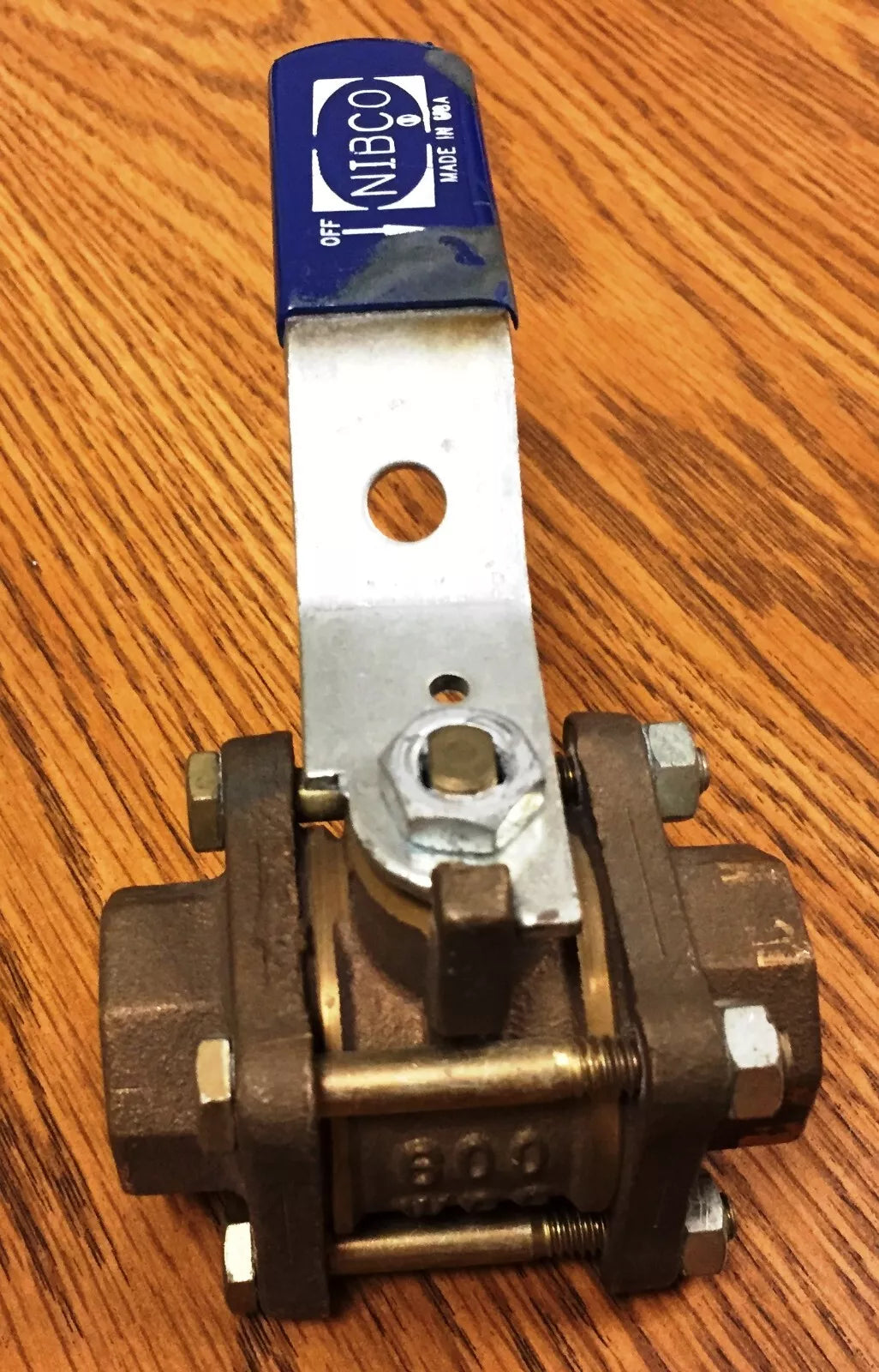 Nibco Material # NL99508 T595Y 3/4" 3PC THRD Ball Full Port BRZ Ball Valve