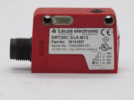 Leuze 50141897 DRT25C.3/L6-M12 Dynamic Reference Diffuse Sensor