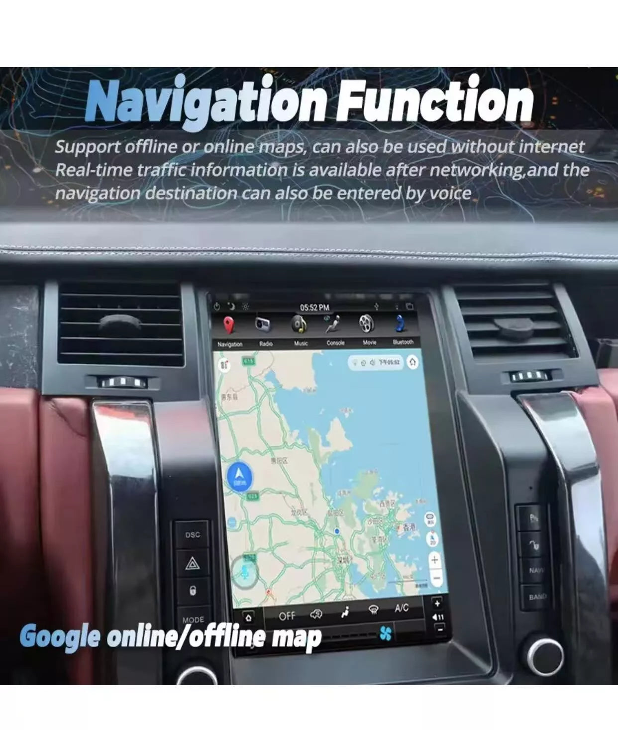 Android Car Radio for Land Rover Range Rover Sport L320 2005-2009 GPS Navigation