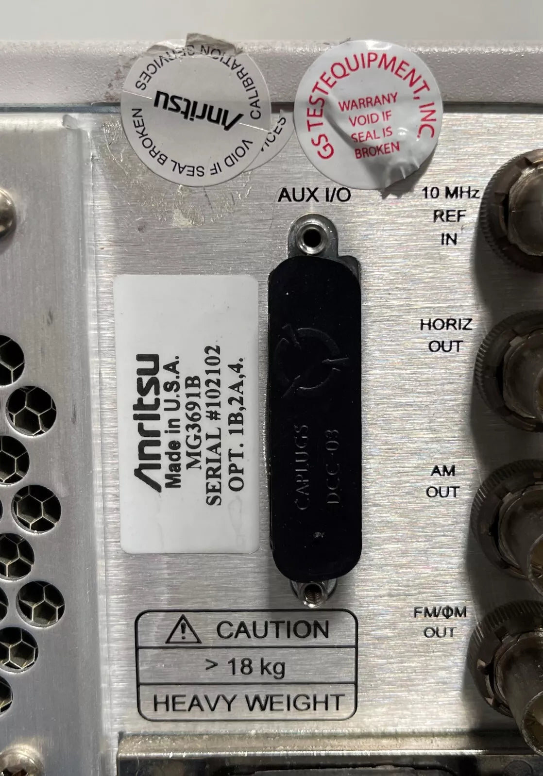 Anritsu MG3691B 10MHz to 10 GHz Signal Generator with Option 2A 4