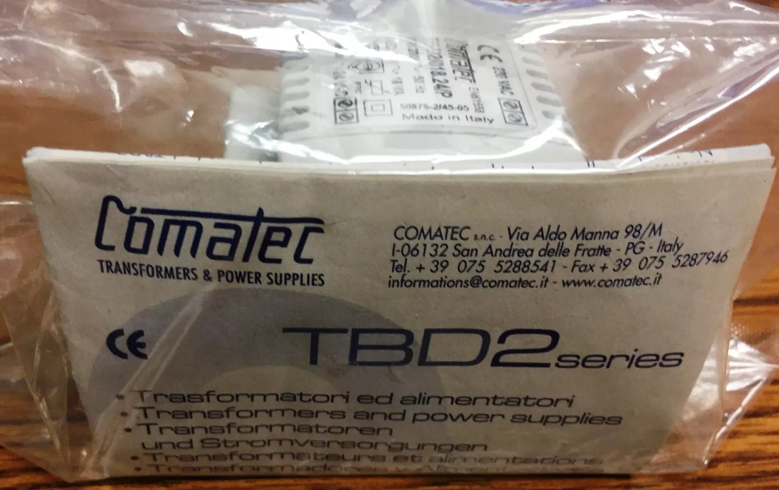 Comatec TBD2-018-24-P Power Supply, 24V 18W for Industrial Use