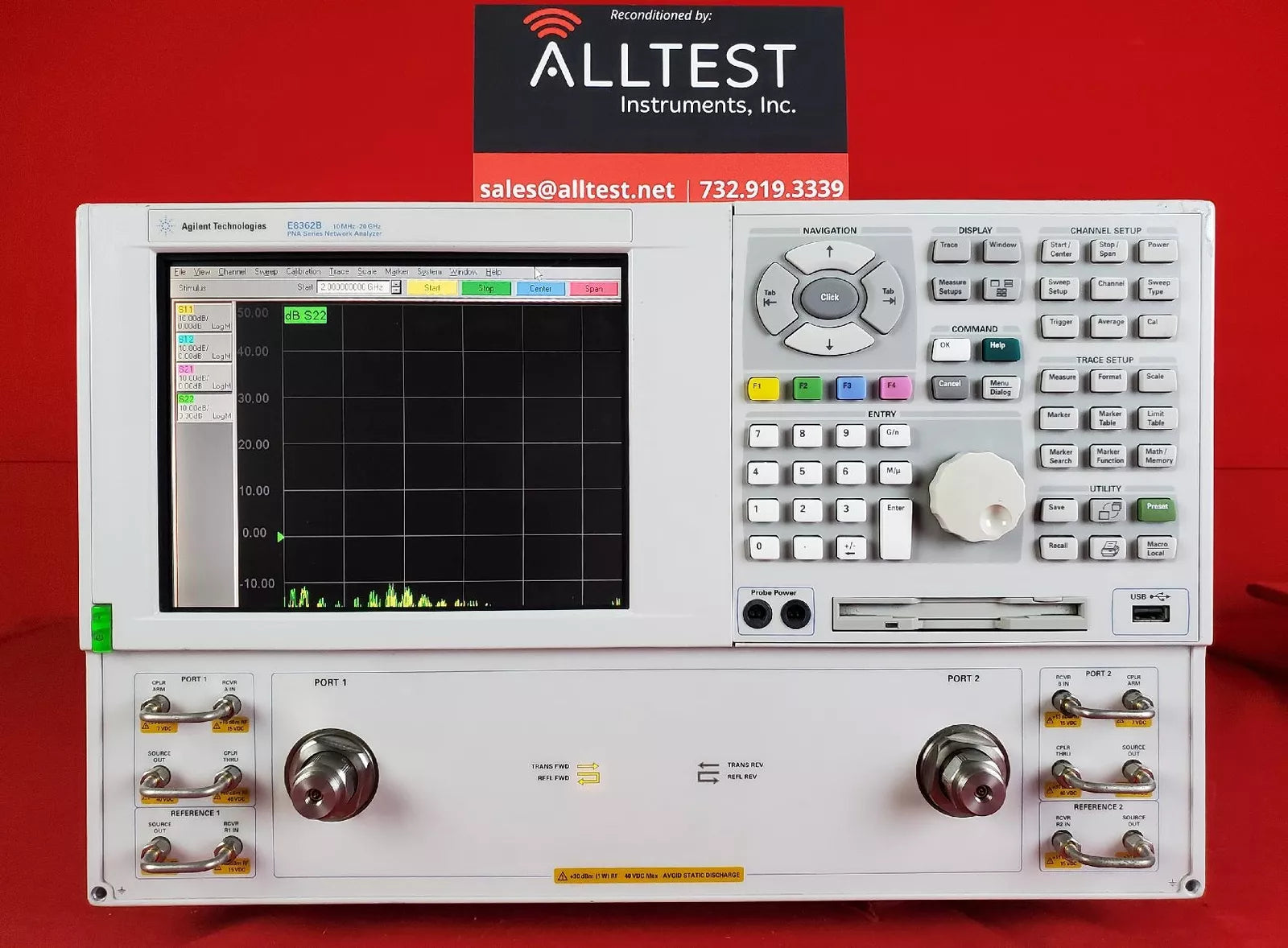 Agilent E8362B Opt. 014 with CAL, PNA Vector Network Analyzer
