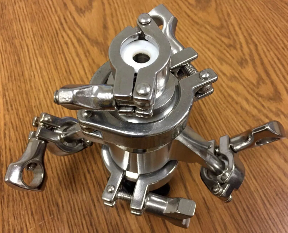 Asepco 1/2/DN15-S31603 Radial-Diaphragm Bottom Tank Valve