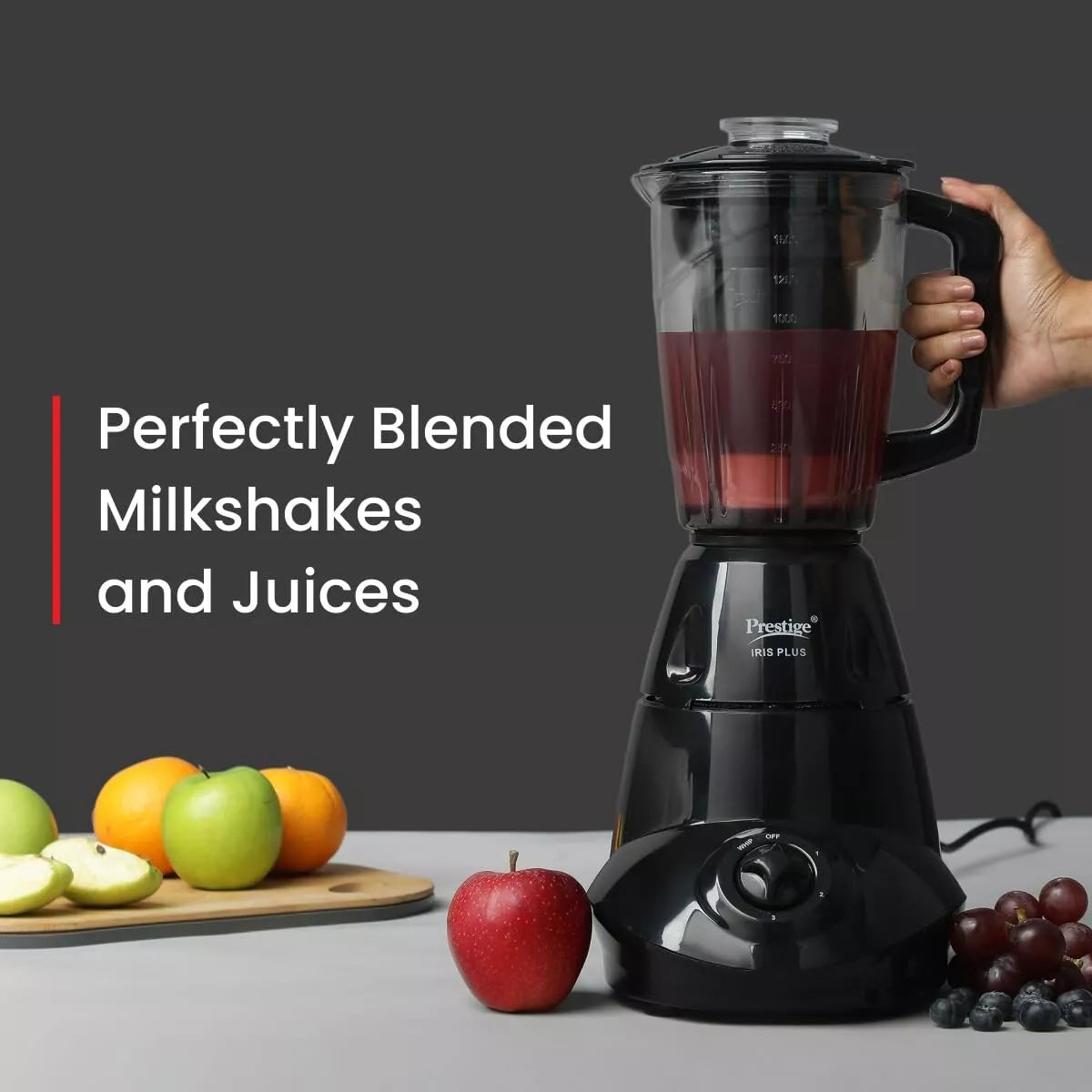 Prestige 750W Iris Plus Mixer Grinder with 4 Jars