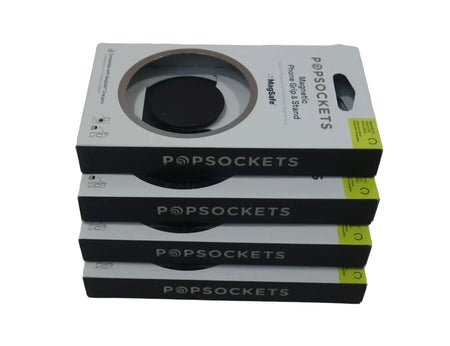 Set of 4 PopSockets Magnetic Phone Grip with MagSafe & Adapter Ring