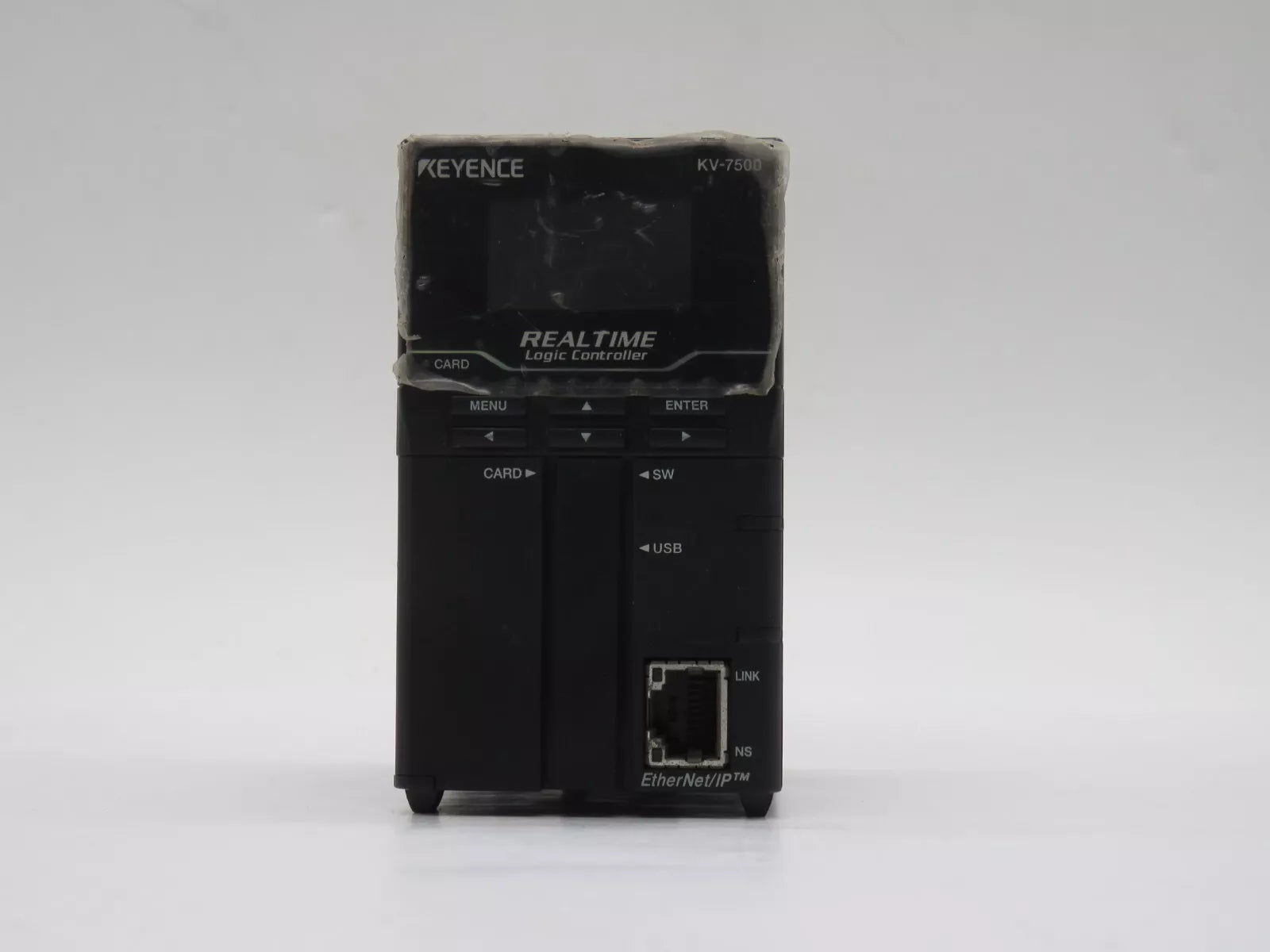 Keyence KV-7500 Programmable Logic Controller CPU Module 24 VDC Power Voltage