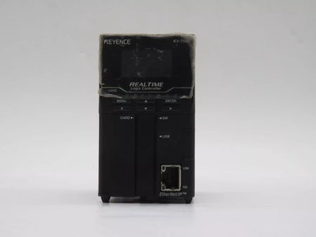 Keyence KV-7500 Programmable Logic Controller CPU Module 24 VDC Power Voltage