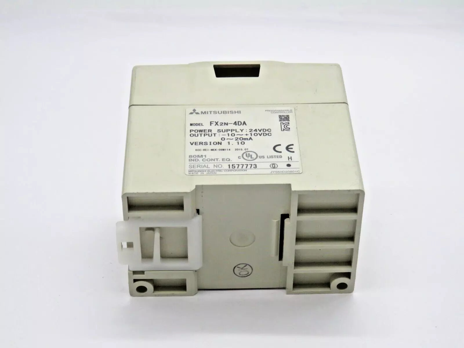 Used Mitsubishi FX2N-4DA Analog Output Module 24VDC