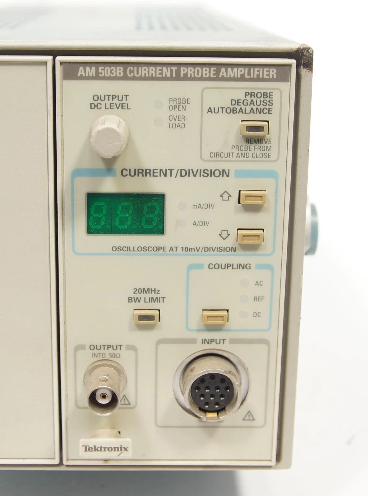 Tektronix AM503S Power Module Mainframe with AM 503B Current Probe Amplifier