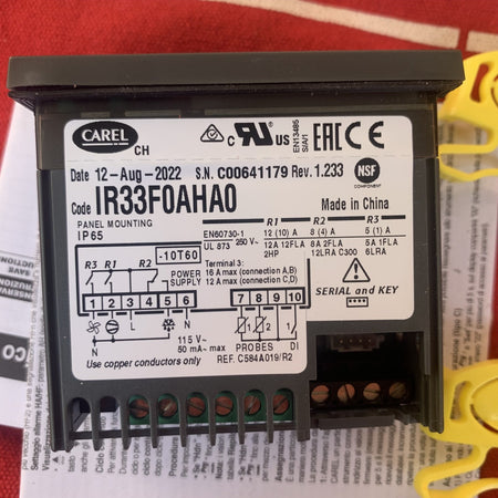 Carel IR33F0AHA0 Thermostat