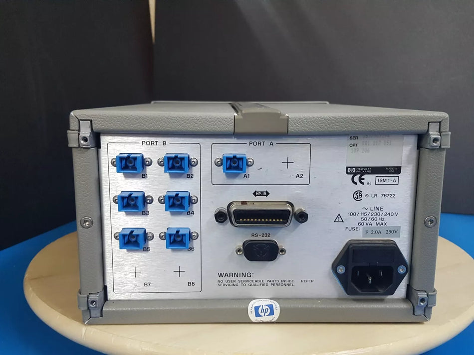 HP 86060B Lightwave Switch with Opt. 001 017 051 109 206 (9194)