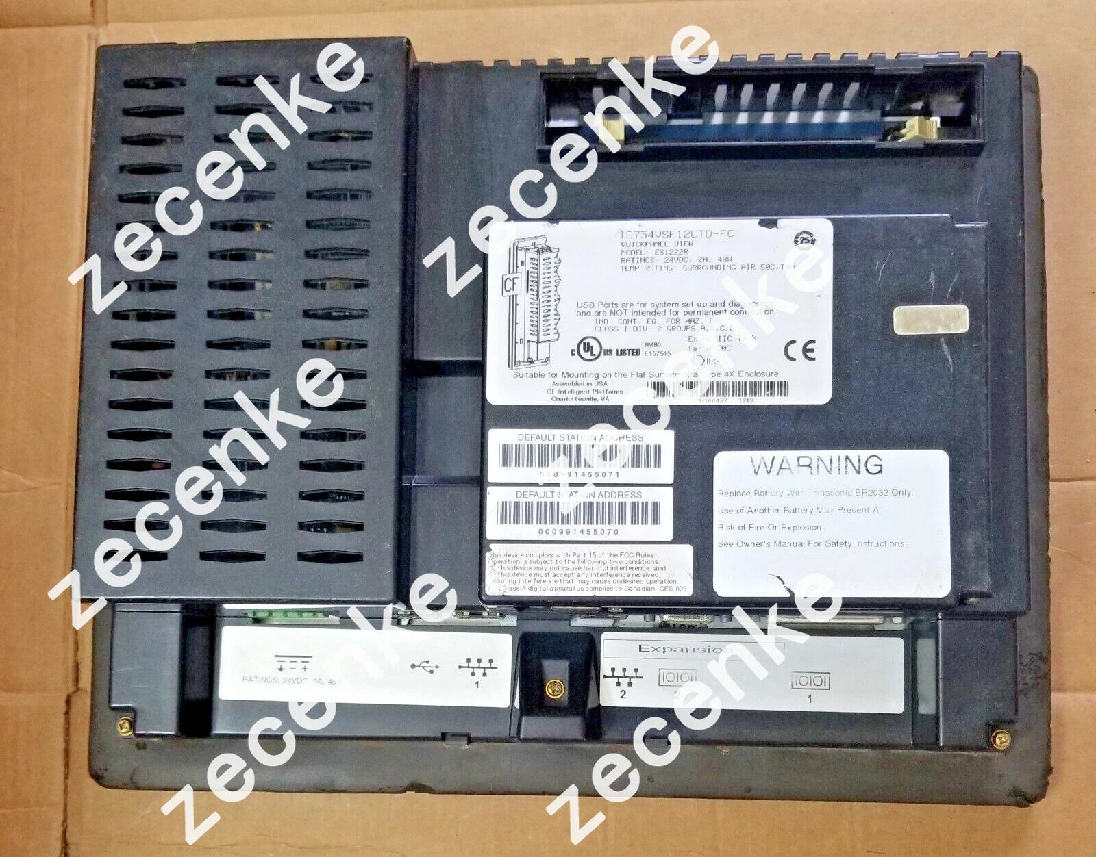 GE FANUC QuickPanel View 12 IC754VSF12CTD-FC *NEW Overlay*