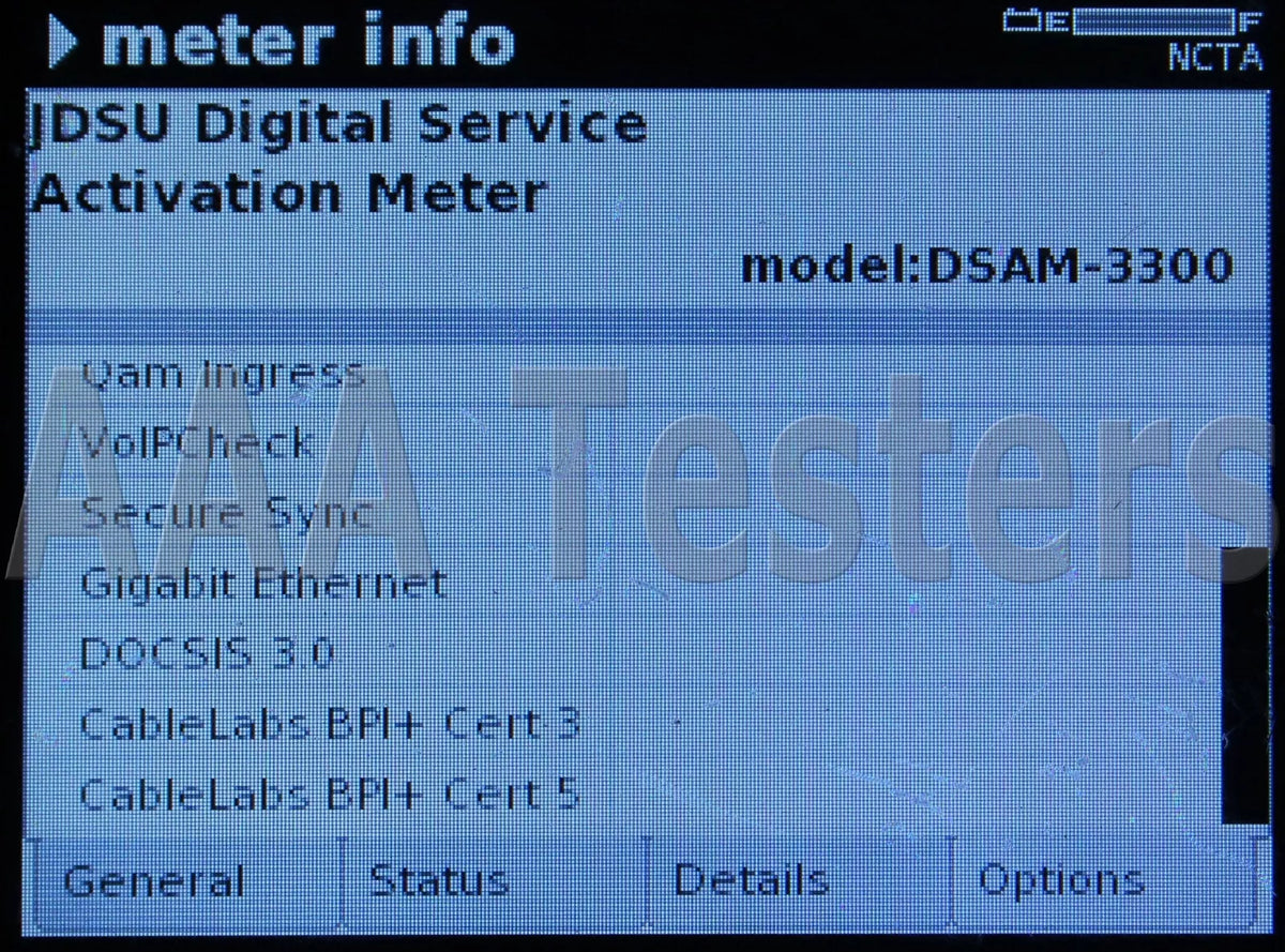 JDSU Viavi DSAM-3300 xt DOCSIS 3.0 CATV Meter 6MHz DSAM3300 Home Certification - XG eqpt