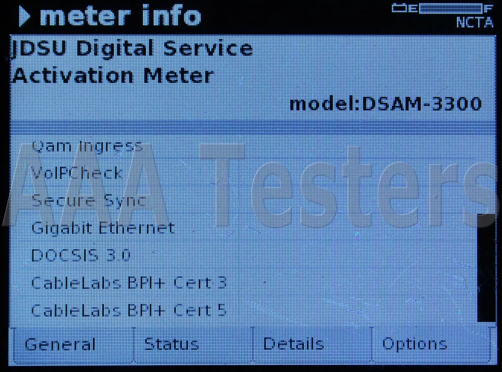 JDSU Viavi DSAM-3300 xt DOCSIS 3.0 CATV Meter 6MHz DSAM3300 Home Certification - XG eqpt