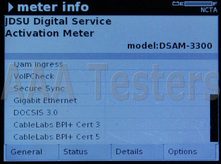 JDSU Viavi DSAM-3300 xt DOCSIS 3.0 CATV Meter 6MHz DSAM3300 Home Certification - XG eqpt