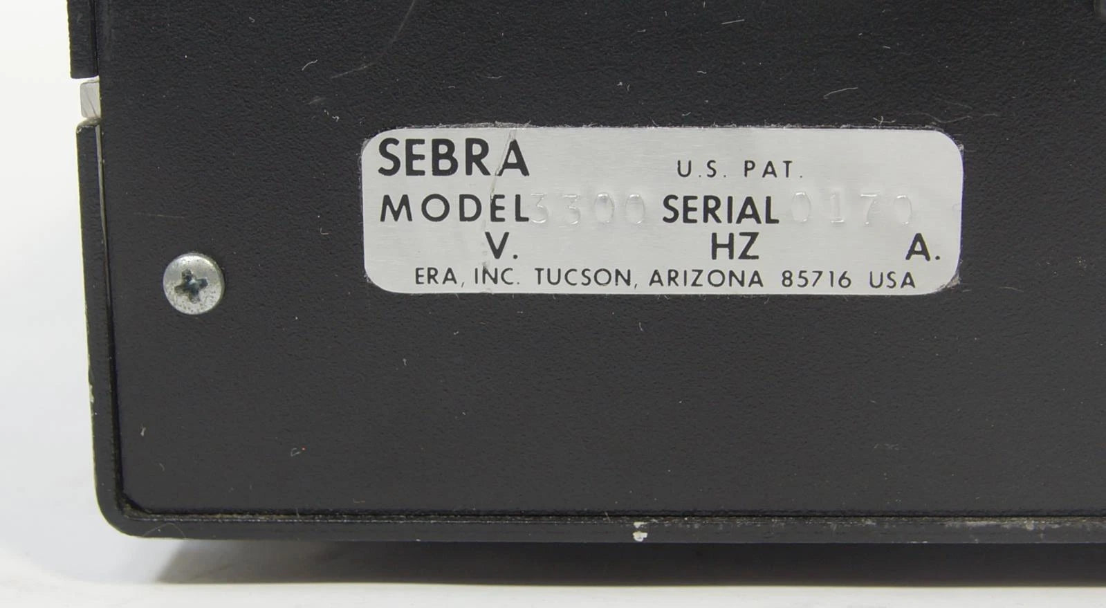 Sebra Vante Model 3300 Weld Quality Monitor