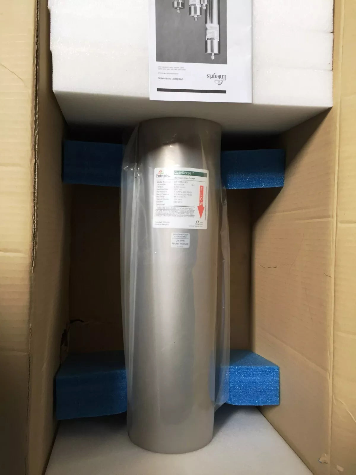 Entegris CE10MHH8Y Gatekeeper Inert Gas Purifier for Hydrogen Gas