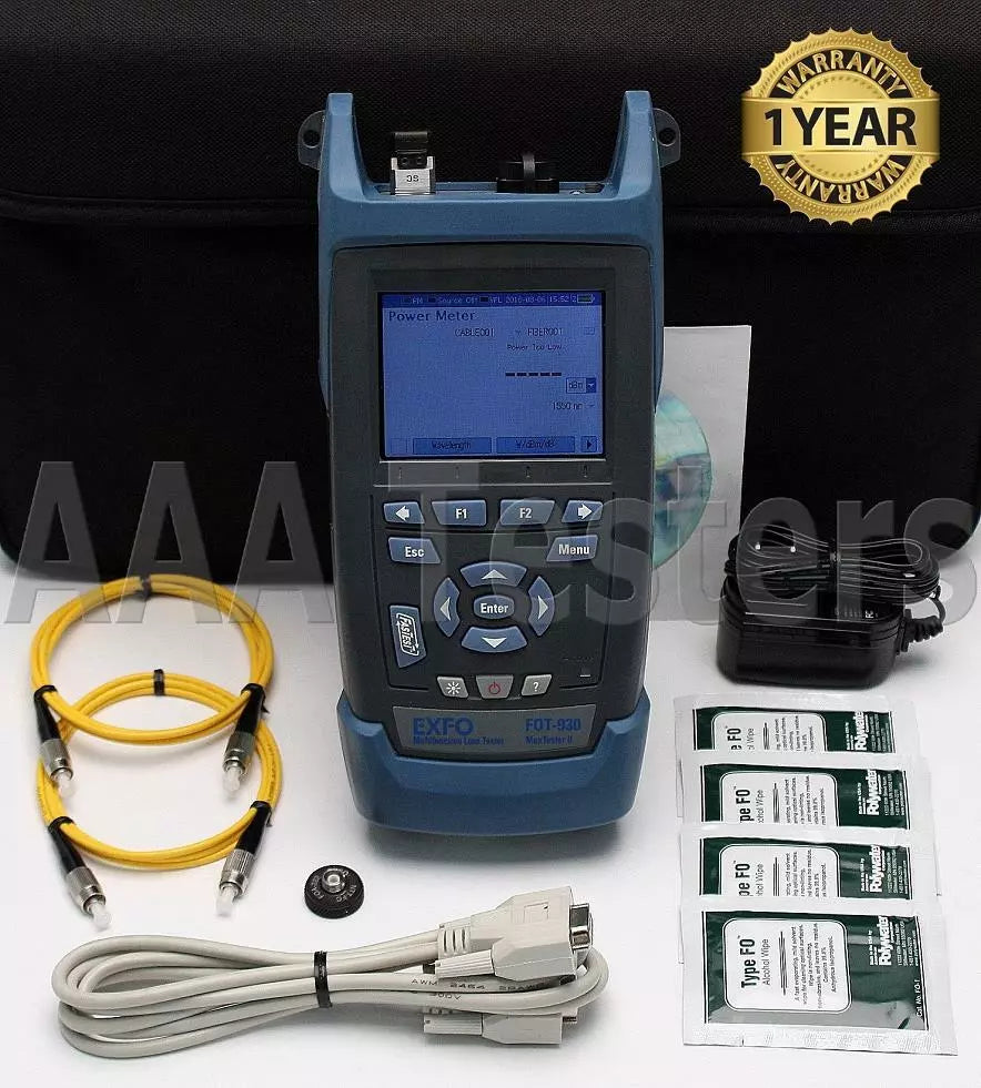 EXFO MaxTester II FOT-930 SM Fiber Loss Tester FOT-932-A-EI FOT932 FOT930 - XG eqpt