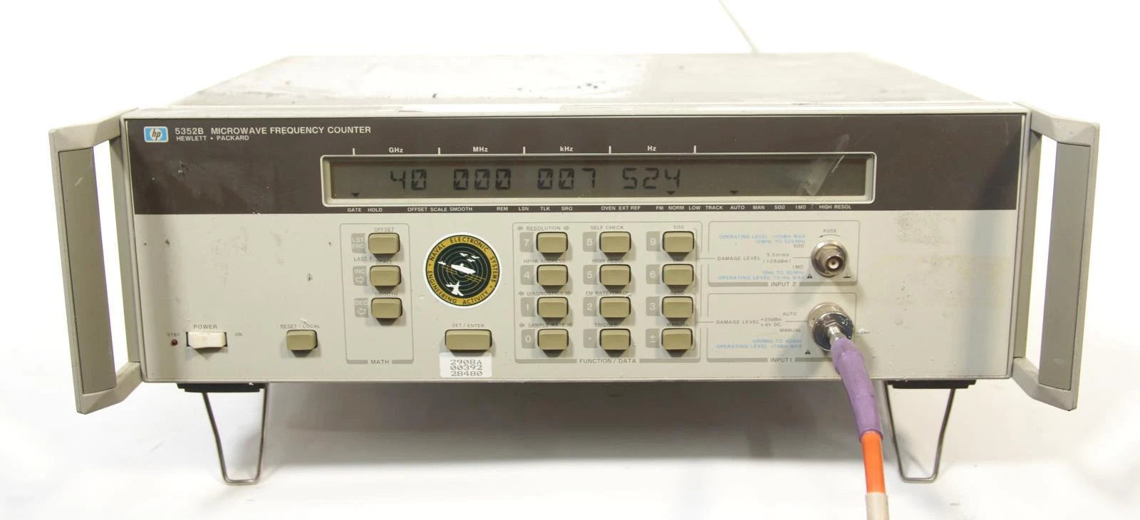 HP Agilent 5352B 10 Hz to 40 GHz CW Microwave Frequency Counter OPT 001