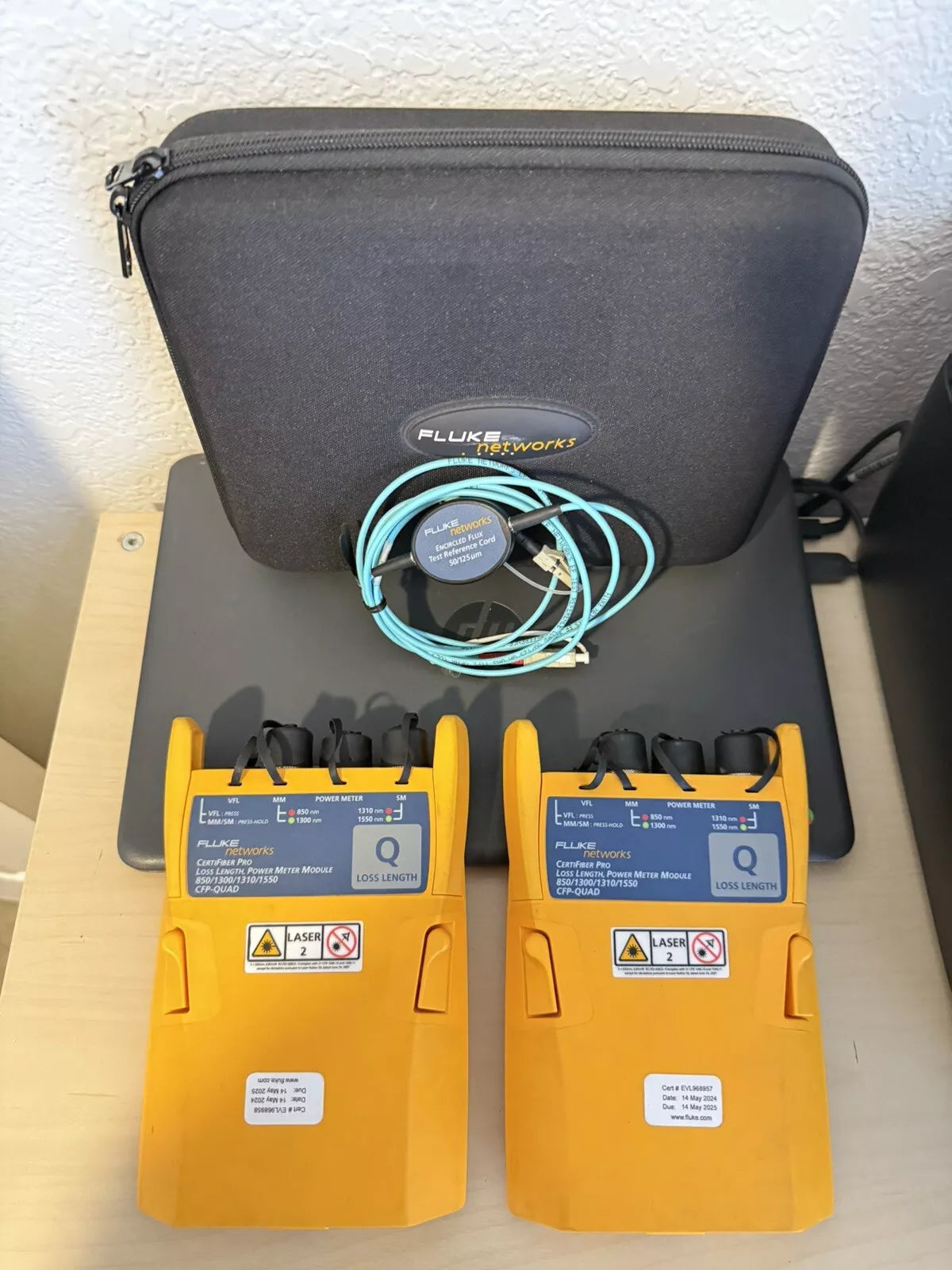 Fluke Networks CFP-Q CFP-QUAD CertiFiber Pro SM MM Fiber OLTS
