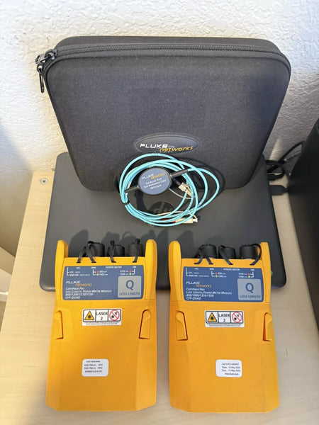 Fluke Networks CFP-Q CFP-QUAD CertiFiber Pro SM MM Fiber OLTS