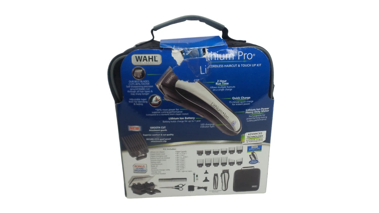 Wahl Lithium Ion Pro Men Cordless Haircut Kit Finishing Trimmer - Free shipping
