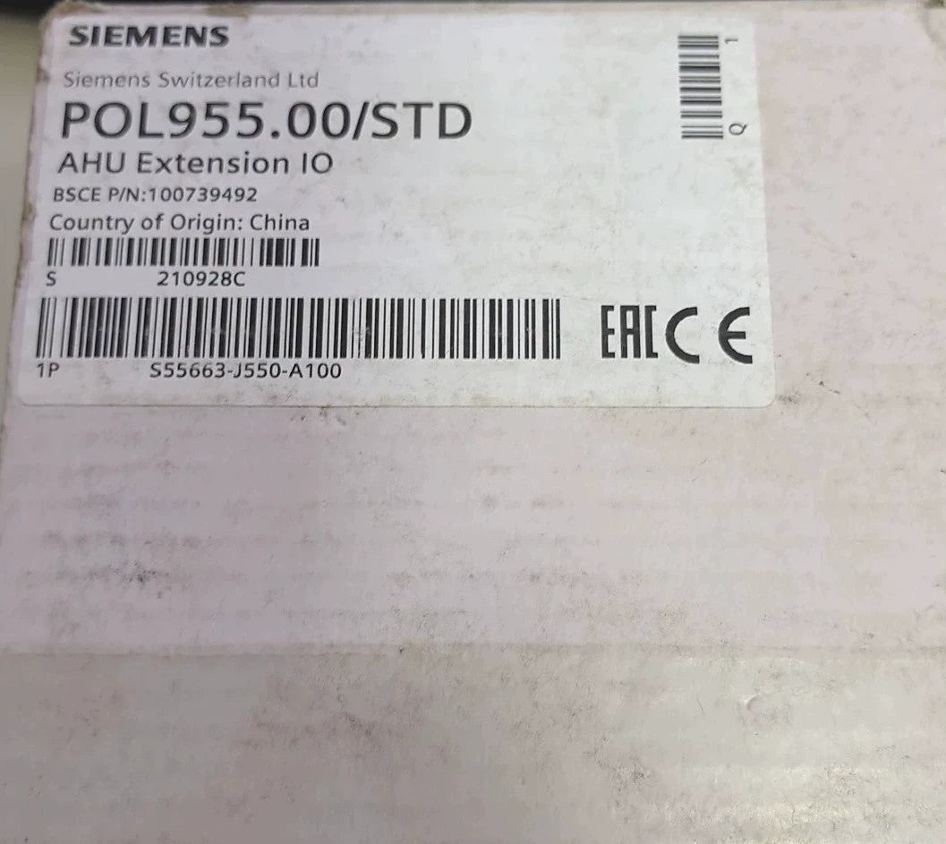 Siemens POL955.00/STD AHU Extension IO Module
